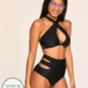 Adore Me Swimsuit Demi Contour 2 Piece High Waisted Bikini Size XS S NEW
